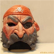 【特别版】海盗船长面具，吸血僵尸撒旦.红魔鬼面具