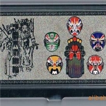 不锈钢名片盒---京剧六脸谱等多个款金属工艺品