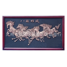 【百臻炭雕订制专家】八骏雄风广州百臻炭雕优质炭雕供应商