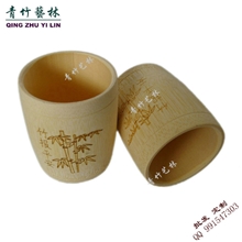 【环保新产品】批发啤酒杯定制、竹制环保小水杯