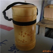 厂家供应竹制茶杯随身携带杯带绳子