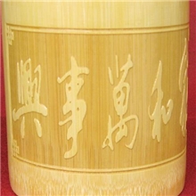 厂家低价批发供应工艺摆设竹雕笔筒竹雕竹刻广告笔筒定制礼品笔筒