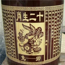 定做定制竹雕笔筒双色阴刻家居办公摆设