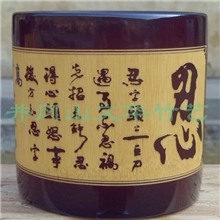批发供应竹笔筒精美系列广告定制竹工艺品