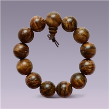 厂家直销佛珠手串印尼花奇楠木制精品佛珠手串1.8cm*13颗