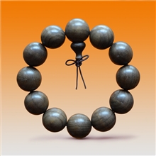 星云佛珠厂家直销四川金丝楠阴沉木老料佛珠手串2.0cm*12颗