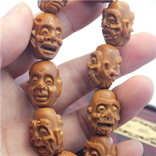 正品特惠价橄榄核雕刻老派苏工十八罗汉弥勒手链100%人工雕刻