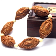 正品特惠价橄榄核手链100%人工手工雕刻