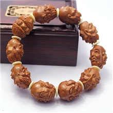 正品特惠价橄榄核雕刻手串苏工人工雕刻