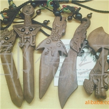 木雕木雕工艺品钥匙链手机链工艺品挂件黑桃木雕木梳