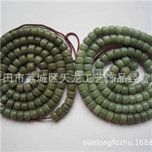 天然菩提根批发原籽打磨藏式菩提佛珠手链精工素磨绿菩提根桶珠