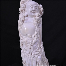 [盛昌]厂家直销猛犸象牙雕刻工艺品九子闹佛