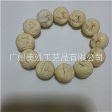 高仿象牙雕刻笑脸纹路、比重跟真牙接近