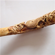 精品海柳烟嘴---血柳盘龙烟嘴*雕刻血柳