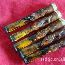 青园海柳&mdash;雕刻（鲤鱼）海柳烟嘴