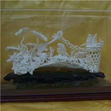 供应精工骨雕工艺/横蟹笼/礼品/收藏品