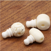 108佛珠牛骨散珠骨雕制品三通佛头