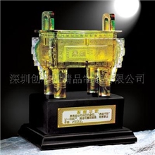 供应琉璃工艺品-（鼎盛千秋）商务礼品