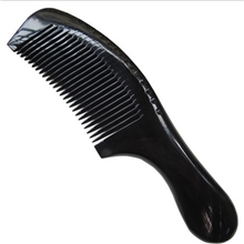 精品角梳大号圆柄黑水牛角梳子按摩梳长19MM防静电保健圣诞礼物