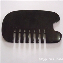 厂家直销:天然水牛角梳子梳形刮痧板头部刮痧梳/瘦身瘦腿