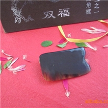 厂家直销刮痧板刮痧片天然黄牛角中号四角保健治病瘦身瘦腿