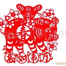 供应批发民间工艺品促销礼品手工剪纸-十二生肖