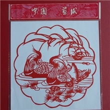 批发中国特色工艺品旅游纪念品中国剪纸&mdash;&mdash;鸳鸯戏水剪纸