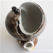 陶瓷工艺品批发福寿螺民间工艺品礼品石湾陶艺礼品家居装饰品