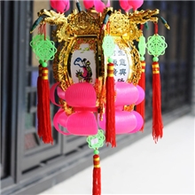 中秋灯笼节日彩灯春节花灯227金色走马灯宫灯圣诞节装饰彩灯