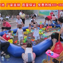 供应充气游泳池充气水池方形圆形充气沙池决明子玩沙池