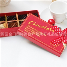 批发红C8格巧克力盒川崎玫瑰礼盒费列罗收纳盒点心盒