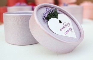 浪漫薰衣草喜糖盒子圆筒喜糖盒/欧式创意糖果盒/礼品盒/结婚用品