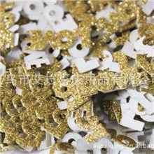 批发供应红色紫色金色粉色love字贴个性喜糖盒配件厂家供应