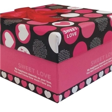 全新款红色爱心喜糖盒天地盖礼品盒饰品盒可订做