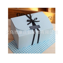 蝶扣牛皮色西点盒巧克力盒月饼盒【韩国烘焙包装】