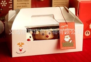 韩国同款烘焙包装6格CUPCAKE马芬盒杯子蛋糕手提西点盒