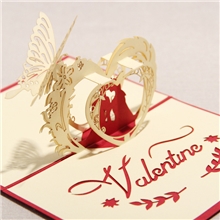 厂家定做礼道创意立体幸福恋人手工DIY爱情甜蜜幸福贺卡