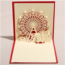 礼道创意3D立体摩天轮爱情友情表白手工DIY祝福定制贺卡