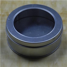 大圆开窗铁盒90*35mmU盘包装铁盒圆形马口铁包装盒手表包装