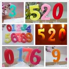 厂家直供月销售过万支持混批大号数字蜡烛无烟生日蜡烛批发