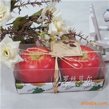 冬季热销平安果蜡烛仿真水果蜡烛批发工艺苹果蜡烛礼盒包装