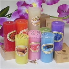 厂家批发4.5x10cm高档无烟浪漫香薰蜡烛酒店蜡烛燃烧24小时