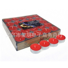 达伦特网店专供泰乐芬红色7克50只盒装小蜡烛发光蜡烛手工蜡烛