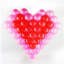 心型网格气球造型制作韩国进口心型网格婚庆道具5号气球批发