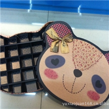 新款情人节可爱小熊巧克力包装盒礼品盒卡通创意礼品包装盒25粒装