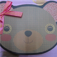 厂家新款可爱带蝴蝶结卡通小熊纸质9-11粒巧克力包装盒礼品盒批发