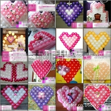 长期供应气球造型制作韩国进口心型网格墙气球婚庆必备