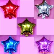 长期供应18寸五角星形铝膜气球铝膜铝箔气球升空气球