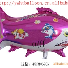 铝膜气球，氢气球，卡通气球，玩具气球，儿童气球-铝膜鲨鱼