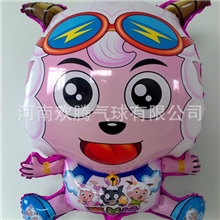 氢气球批发，铝膜气球，铝箔气球，玩具气球--大喜洋洋粉色